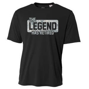 The Legend Has Retired Air Force Veteran Gift Cooling Performance Crew T-Shirt