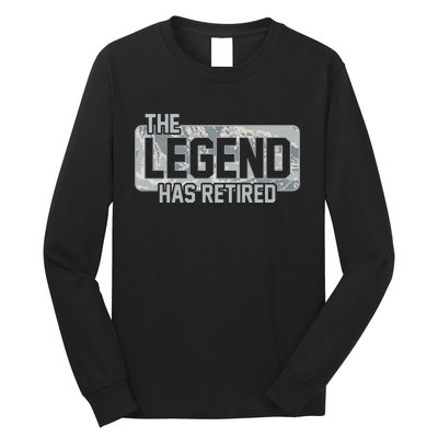 The Legend Has Retired Air Force Veteran Gift Long Sleeve Shirt