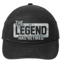 The Legend Has Retired Air Force Veteran Gift 7-Panel Snapback Hat