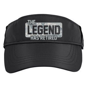 The Legend Has Retired Air Force Veteran Gift Adult Drive Performance Visor