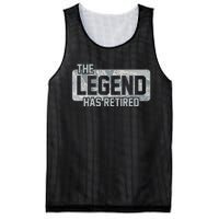 The Legend Has Retired Air Force Veteran Gift Mesh Reversible Basketball Jersey Tank