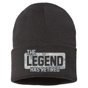 The Legend Has Retired Air Force Veteran Gift Sustainable Knit Beanie