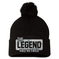 The Legend Has Retired Air Force Veteran Gift Pom Pom 12in Knit Beanie