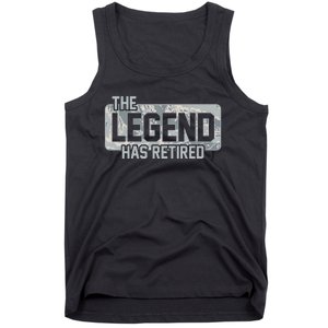 The Legend Has Retired Air Force Veteran Gift Tank Top