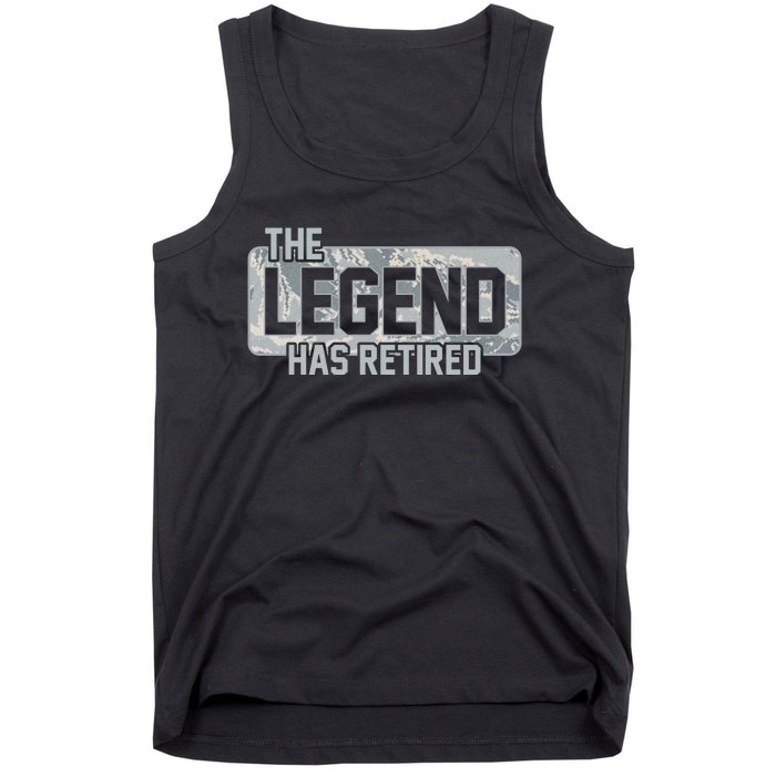 The Legend Has Retired Air Force Veteran Gift Tank Top