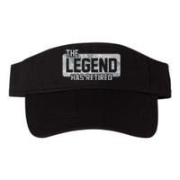 The Legend Has Retired Air Force Veteran Gift Valucap Bio-Washed Visor