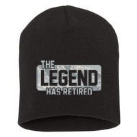 The Legend Has Retired Air Force Veteran Gift Short Acrylic Beanie