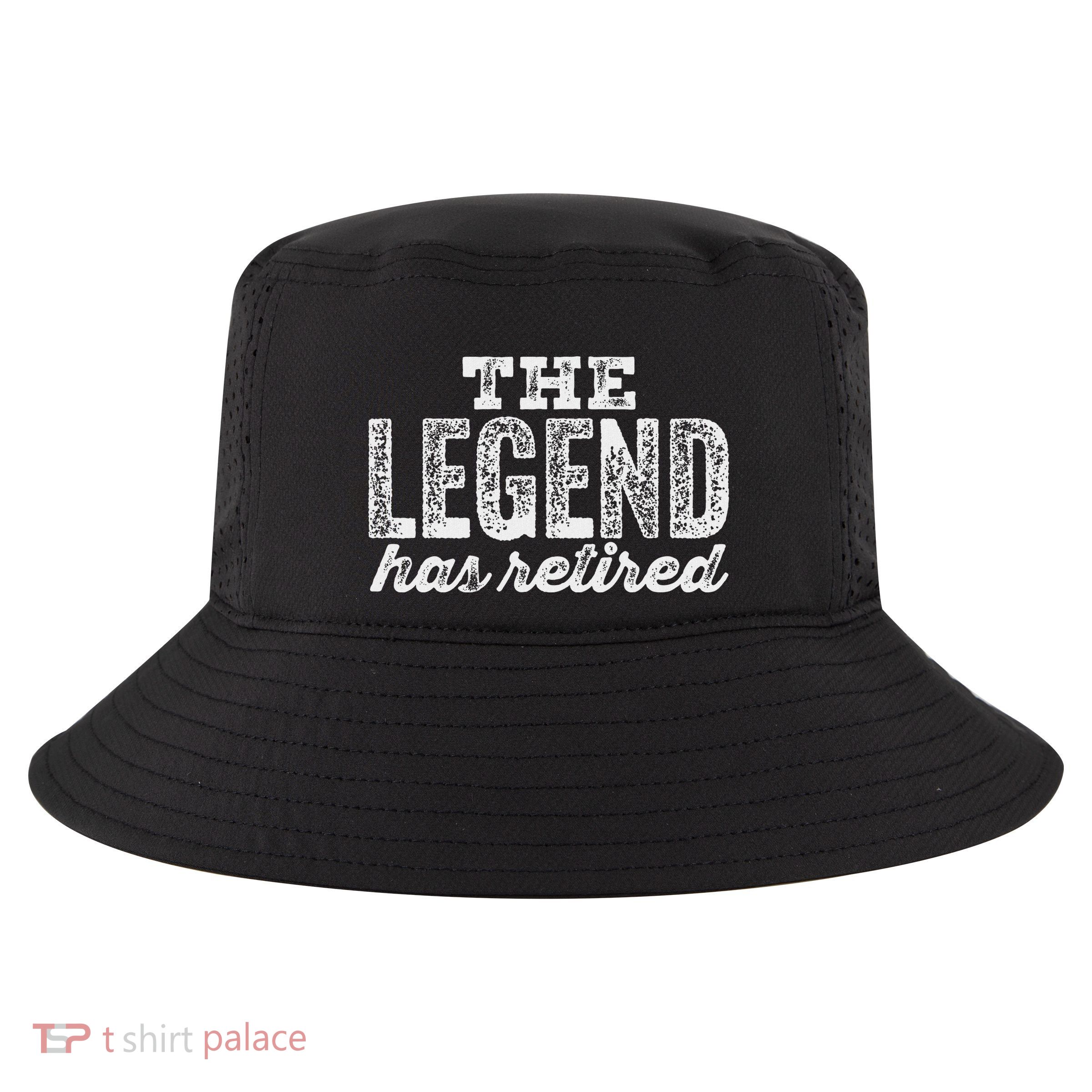 The Legend Has Retired Cool Comfort Performance Bucket Hat