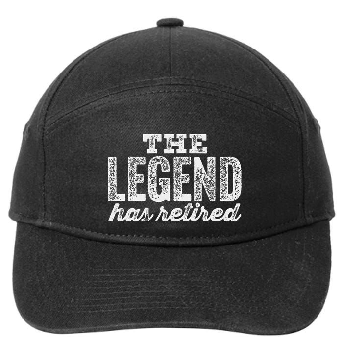 The Legend Has Retired 7-Panel Snapback Hat