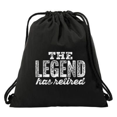 The Legend Has Retired Drawstring Bag