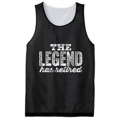 The Legend Has Retired Mesh Reversible Basketball Jersey Tank