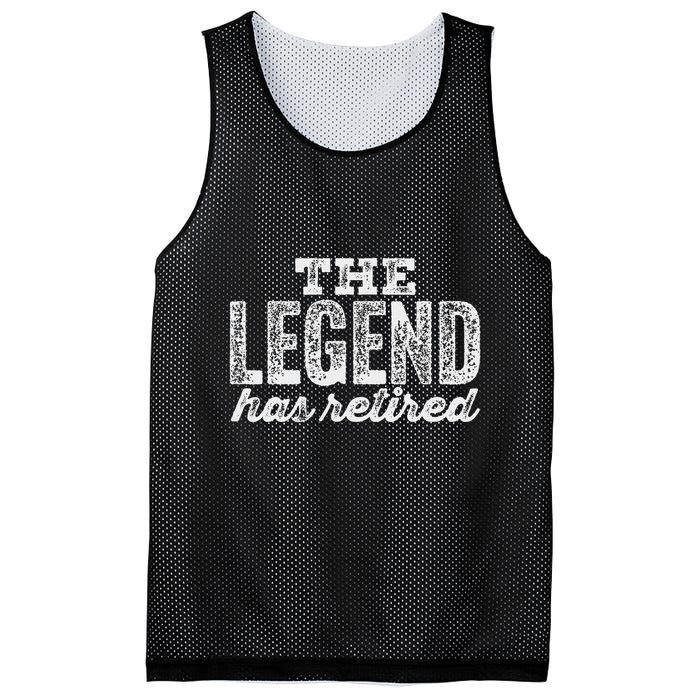 The Legend Has Retired Mesh Reversible Basketball Jersey Tank