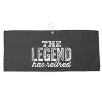 The Legend Has Retired Large Microfiber Waffle Golf Towel