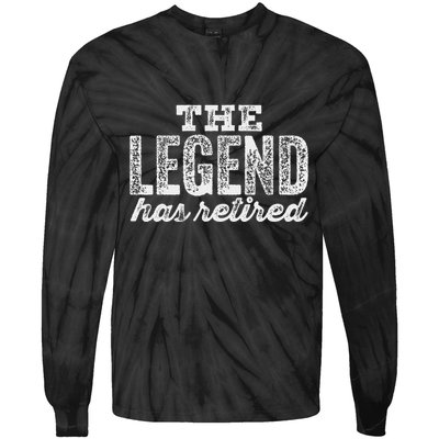 The Legend Has Retired Tie-Dye Long Sleeve Shirt
