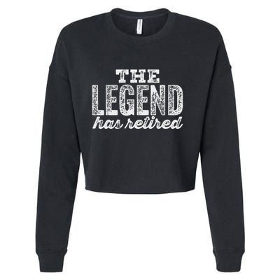 The Legend Has Retired Cropped Pullover Crew