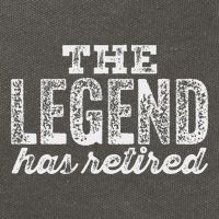 The Legend Has Retired Cotton Canvas Backpack