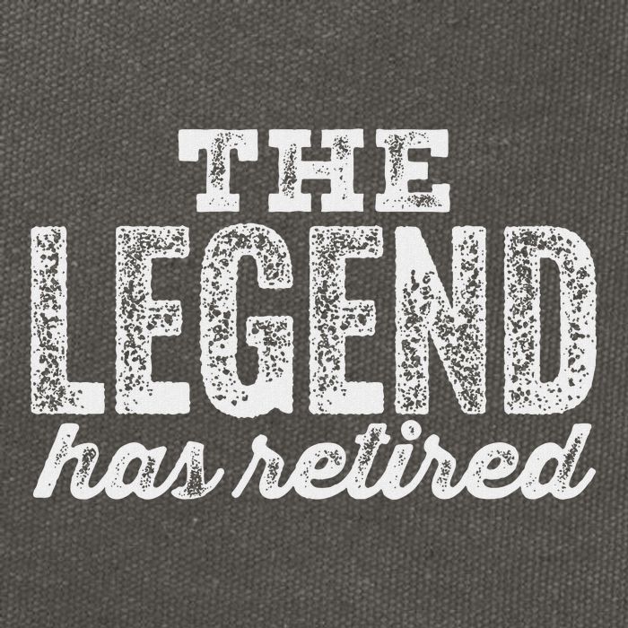The Legend Has Retired Cotton Canvas Backpack