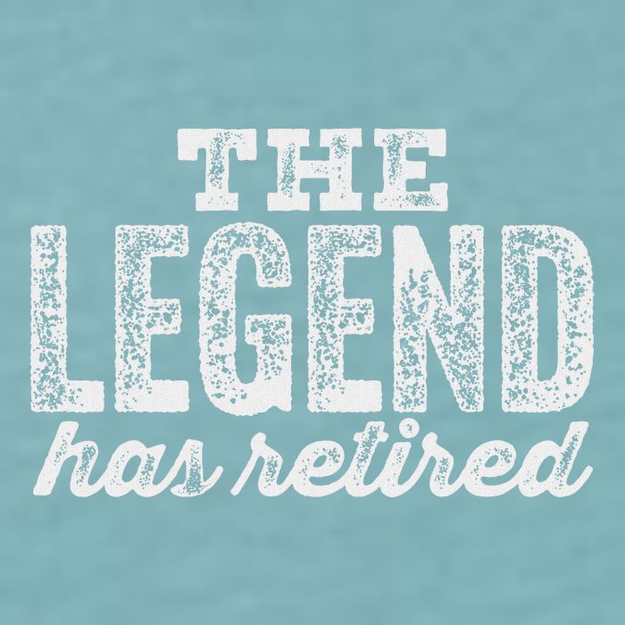 The Legend Has Retired Sueded Cloud Jersey T-Shirt