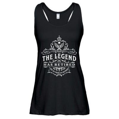 The Legend Has Retired Not My Problem Anymore Ladies Essential Flowy Tank