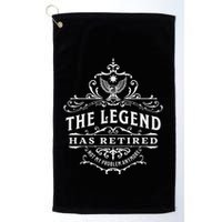 The Legend Has Retired Not My Problem Anymore Golf Towel