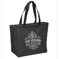 The Legend Has Retired Not My Problem Anymore Zip Tote Bag