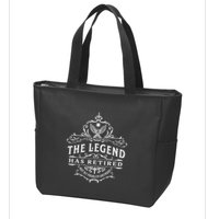 The Legend Has Retired Not My Problem Anymore Zip Tote Bag