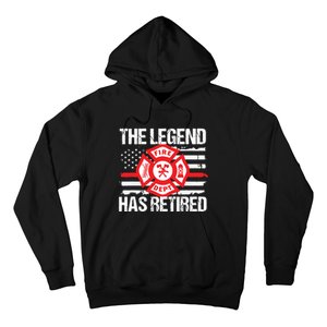 The Legend Has Retired Firefighter Retirement Party Gift Hoodie