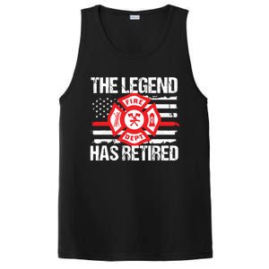 The Legend Has Retired Firefighter Retirement Party Gift PosiCharge Competitor Tank