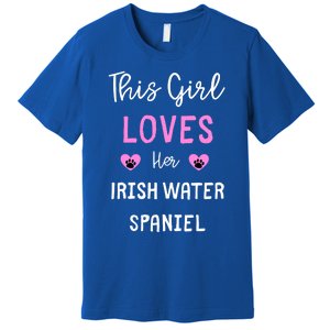 This Loves Her Irish Water Spaniel Gift Premium T-Shirt