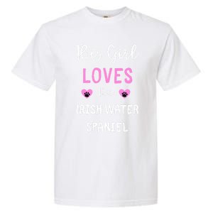 This Loves Her Irish Water Spaniel Gift Garment-Dyed Heavyweight T-Shirt