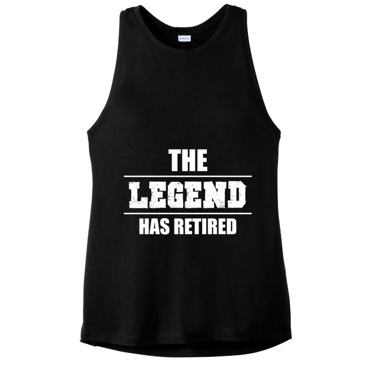 The Legend Has Retired Gift Ladies PosiCharge Tri-Blend Wicking Tank