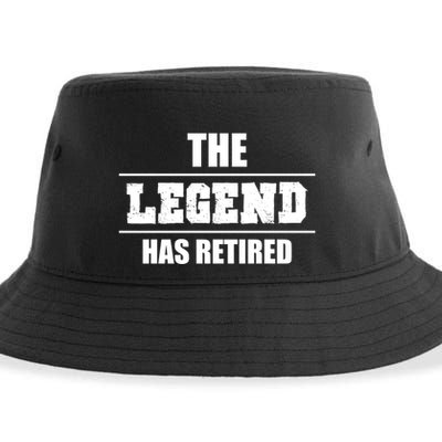The Legend Has Retired Gift Sustainable Bucket Hat