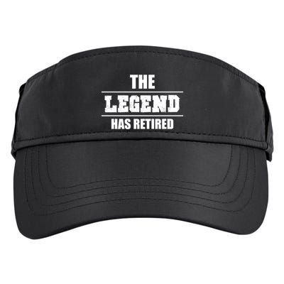 The Legend Has Retired Gift Adult Drive Performance Visor