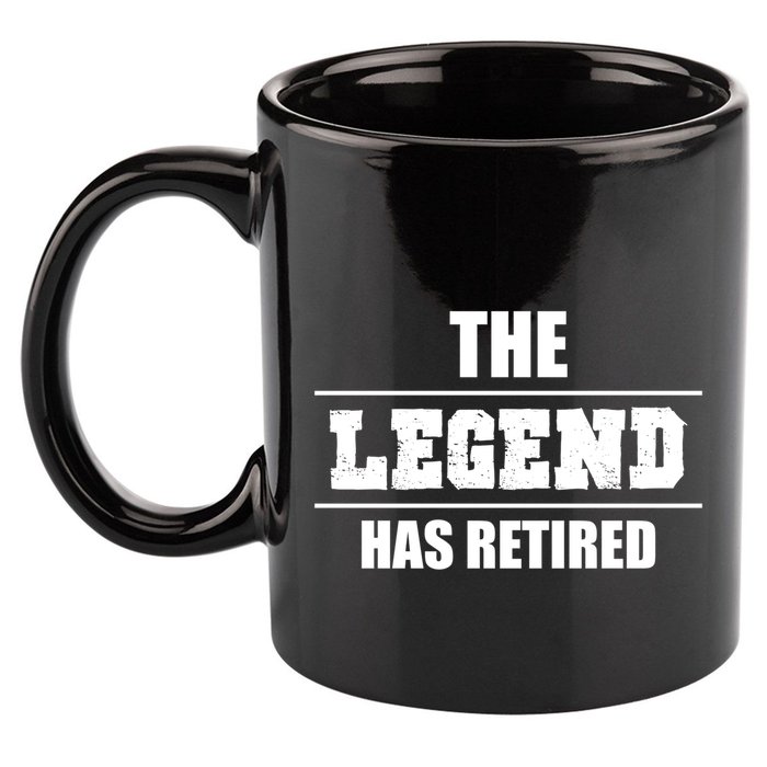 The Legend Has Retired Gift 11oz C Handle Ceramic Mug