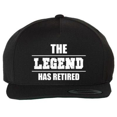 The Legend Has Retired Gift Wool Snapback Cap