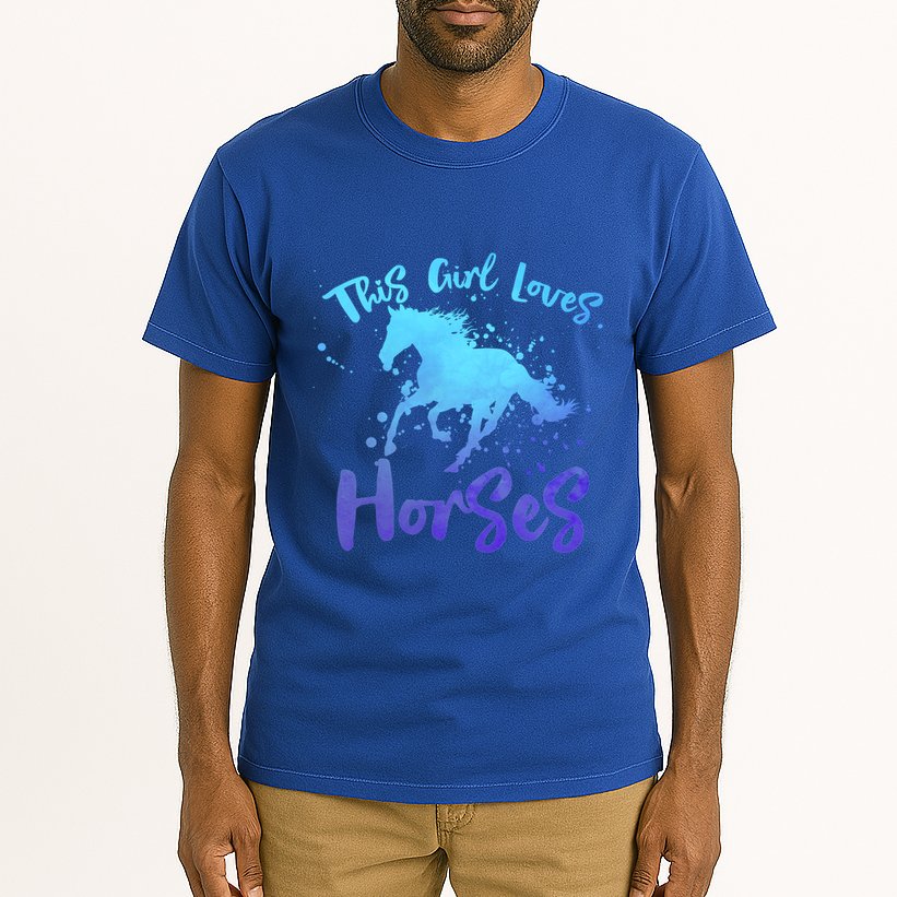 This Loves Horses Horseback Riding Equestrian Rider Mom Gift Tall T-Shirt