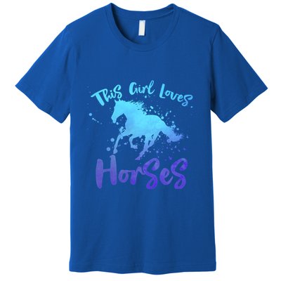 This Loves Horses Horseback Riding Equestrian Rider Mom Gift Premium T-Shirt