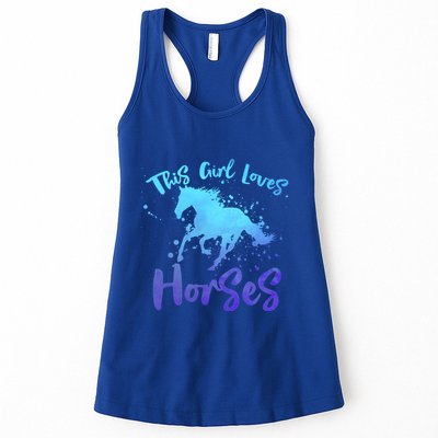 This Loves Horses Horseback Riding Equestrian Rider Mom Gift Womens Tank Top