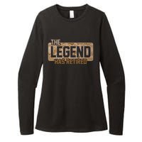 The Legend Has Retired Marine Veteran Marine Corps Womens CVC Long Sleeve Shirt