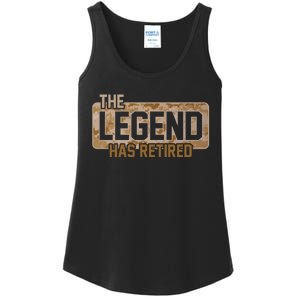 The Legend Has Retired Marine Veteran Marine Corps Ladies Essential Tank