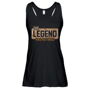 The Legend Has Retired Marine Veteran Marine Corps Ladies Essential Flowy Tank