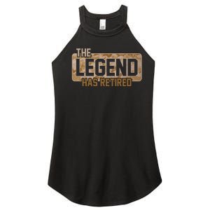 The Legend Has Retired Marine Veteran Marine Corps Women's Perfect Tri Rocker Tank