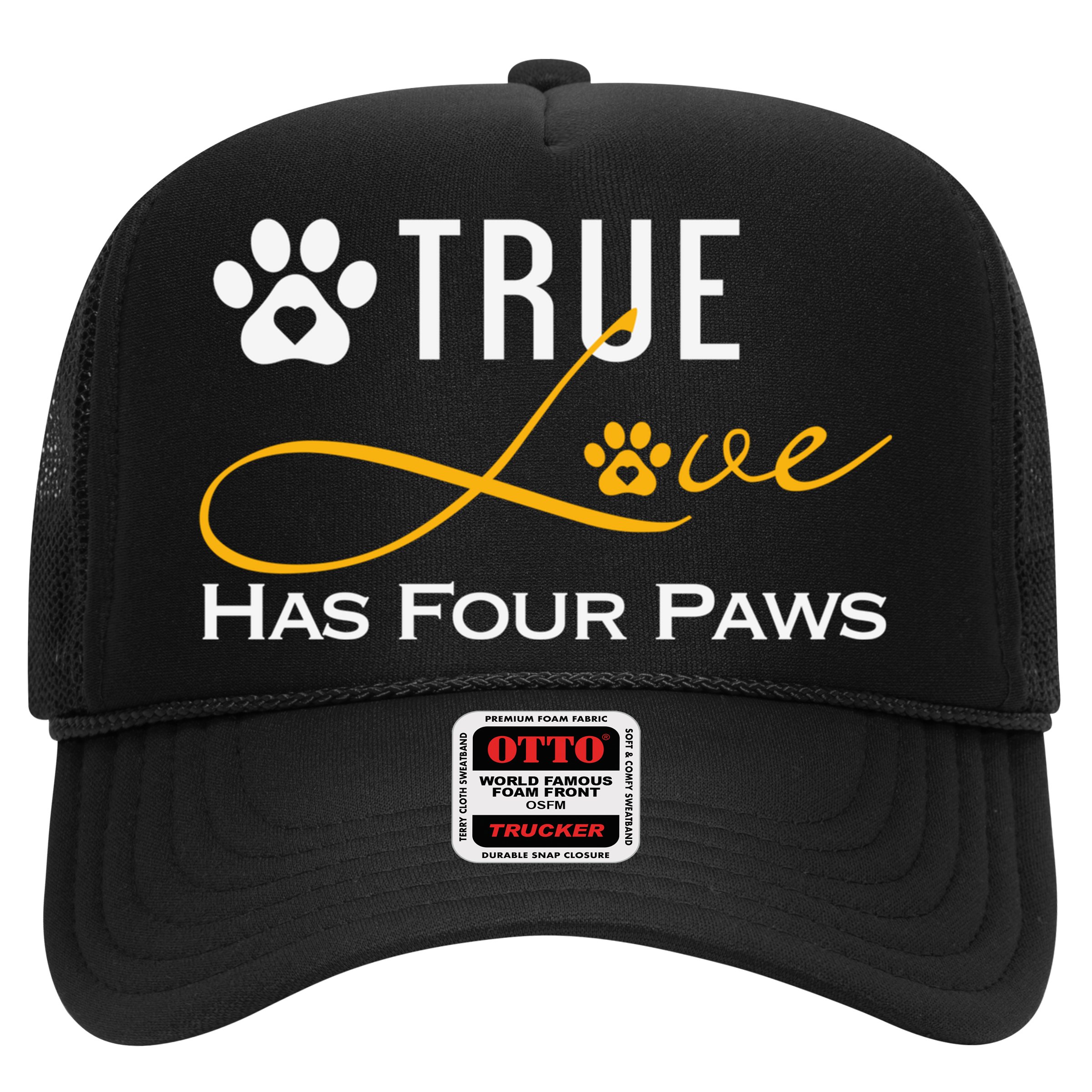 True Love Has Four Paws Funny Dogs Cats Valentine Gift Hat