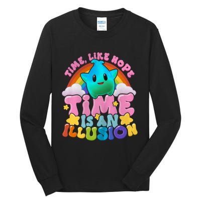 Time Like Hope Time Is An Illusion Lumalee Blue Luma Star Tall Long Sleeve T-Shirt