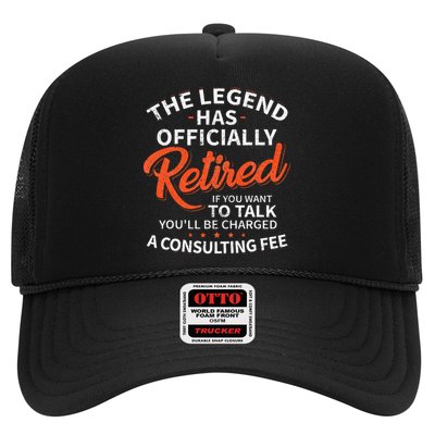 The Legend Has Retired Men Officer Officially Retirement Trucker Hat