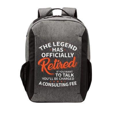 The Legend Has Retired Men Officer Officially Retirement Vector Backpack
