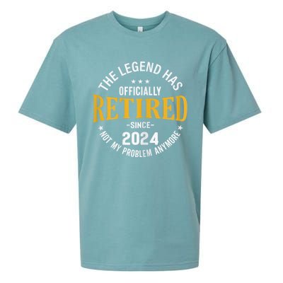 The Legend Has Retired 2024 Not My Problem Anymore Retired Sueded Cloud Jersey T-Shirt