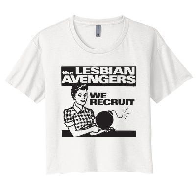 The Lesbian History Lesbian Culture Vintage Lesbian Women's Crop Top Tee