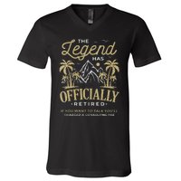 The Legend Has Retired Consulting Fee Veteran Consultant V-Neck T-Shirt