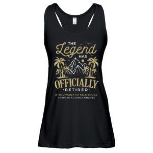 The Legend Has Retired Consulting Fee Veteran Consultant Ladies Essential Flowy Tank